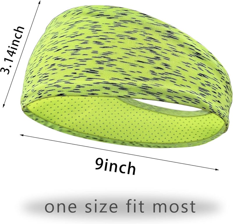 CellElection 5 Pack Sports Headband for Men, Breathable Mesh Design, Reused & Washed Mens Headband Sweat Bands for Running Yoga Fitness Workout - Image 4